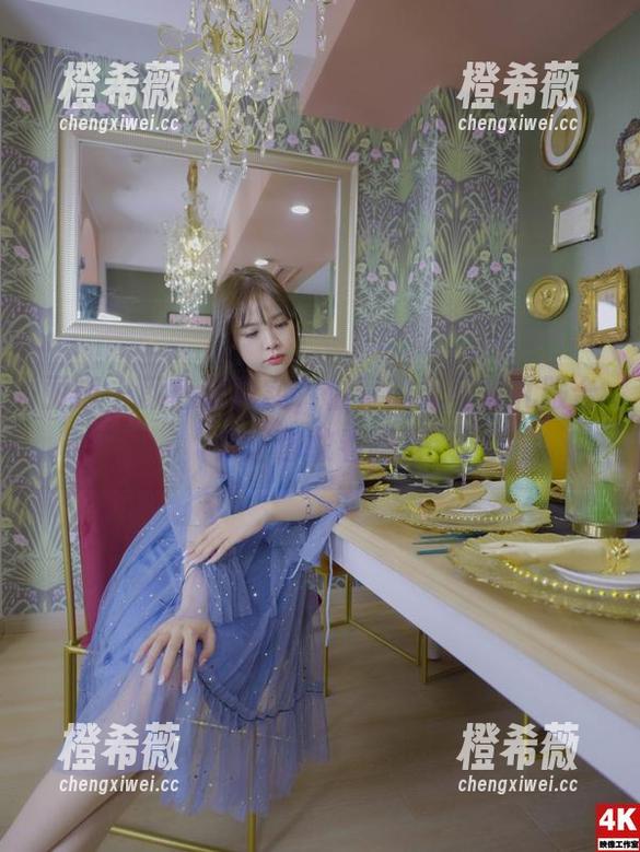 丽柜-怡萱 丽柜 - 颜色超真实,怡萱的无圣光礼服合集,你敢看吗?